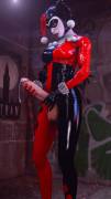 Harley Quinn in the classic suit [Batman: Arkham Knight]