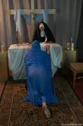 Nun and Burqa Girl