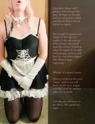 Thought you'd like a sissy maid caption ;)