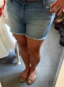 New shorts really show my curves and other things!