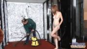 Fucking the janitor in a makeshift spaceship
