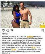 The reality of African women. The true, raw feelings all African women have for white guys. Not a fake captioned porn image like some here.