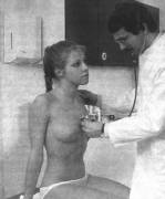 Topless stethoscope exam - anyone know where this comes from or who the patient is?