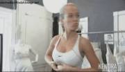 Kendra Wilkinson about to try on her Wedding Dress