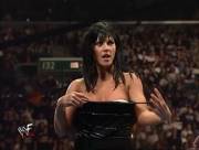 Miss Kitty taking off her wet bra for all the fans at WWF's Armageddon pay-per-view