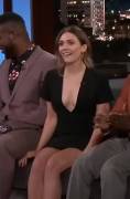 Elizabeth Olsen. looking fine in the latest 'Jimmy Kimmel Live' episode