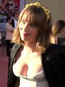 Maya Hawke showing off some serious cleavage