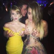 Kaley Cuoco and Melissa Rauch clearly love the attention that their tits get