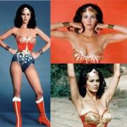 Lynda Carter flaunting that gorgeous body as Wonder Woman