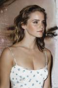 Emma Watson should do a blowbang meet and greet for her fans. Imagine her in a room, only wearing pump heels, hands cuffed behind her back. Fans would only be allowed to fuck her face.