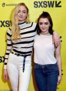 Sophie Turner and Maisie Williams would make for an awesome threesome!