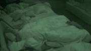 Angela night vision shot in bra and panties throwing a pillow 7/4