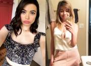 Damn I would love to fuck Miranda Cosgrove and Jennette McCurdy in threesome