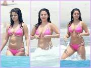 Selena in a pink bikini (2015) Nips. Underboob. Cleavage. Perfect chest. These pics always keep me drained.