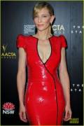 Cate Blanchett In Shiny Red