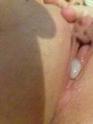 Cum leaking from my lips