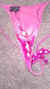 Nieces' pink g-string
