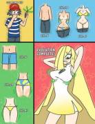 [Img][MTF] Lusamine Evolution Route by Yubbl