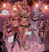 Supervillain themed strip club [Secret Six #16]