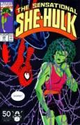 [The Sensational She-Hulk] fights Venom in her underthings