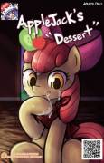 Applejack's Dessert [Foalcon, F/M, AJ x Big Mac, Applebloom x Big Mac, 5 Pages (2 Bonus), Artist: lumineko]