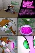 Fallout Equestria: I Put A Spell On You [Mind Control, Rape, F/F/M, Littlepip x Velvet Remedy x OC, 6 Pages, Artist: Dattebayo]