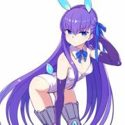 Purple-haired bunny