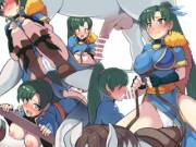 Lyn: Brave Lady getting lewd with her mount (Boris)
