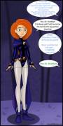 Kim Possible is brain washed, and dressed in Raven's leotard. (Rosvo)