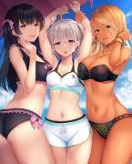 Fuyuko, Asahi, &amp; Mei at the Beach [Idolmaster]