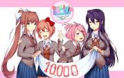 We've surpassed the 10k milestone, that means more than 11% of the people of DDLC officially lewd the dokis!