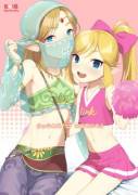Gerudo Link and Cheerleader Link
