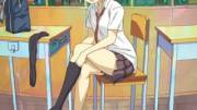[Aiura] A high school girl's bare legs