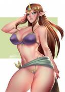 Zelda in a bikini (Bokuman)