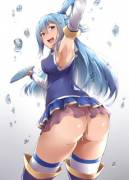 The fact that Aqua doesn't wear panties is so hot