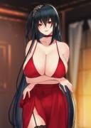 Taihou giving a peek at her sexy V-line
