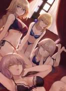 Saberfaces in Lingerie