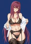 Scathach in Black Lingerie