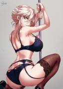 Pole Dancing Lalter in Lingerie