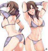 Mamako in bikini armor
