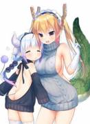 Kanna and Tohru (Miss Kobayashi's Dragon Maid)