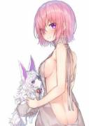Mashu Kyrielight with Fou (Fate/Grand Order)