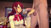 Mitsuru performing her duties as class president (Windfall) [Persona 3]