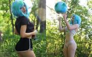 Earth-chan by OMGcosplay