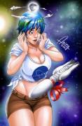 New toy for Earth-chan. Bigger and heavier :) (Azima)