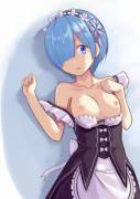 Simply Rem and her sexy breasts