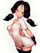 Videl in the tightest shirt ever