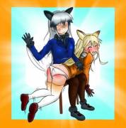 Fox Spanking (Kemono Friends)