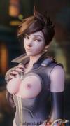 Tracer and her boobs