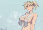 Fresh out of shower Mercy (Nidhoggn)